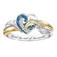 thumbnail image 2 of MIARHB Ring Heart-shaped Dolphin Parent-child Ring Gorgeous Holiday Jewelry Gift, 2 of 2