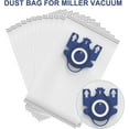 thumbnail image 2 of 8 Pack Large 3D Efficiency Capacity Vacuum Dust Bag,Vacuum Cleaners, Air Clean 3D Efficiency Dust Bag for Miele Compact C2 C1 Complete C1 S4 S6, 2 of 7