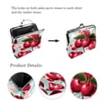 thumbnail image 3 of Cherry Stylish Microfiber Coin Purse with Zinc Alloy Jaws - Durable and Compact Wallet for Small Essentials - 4.3x4.7 in/11x12 cm Size - Ideal for Loose Change and More, 3 of 7