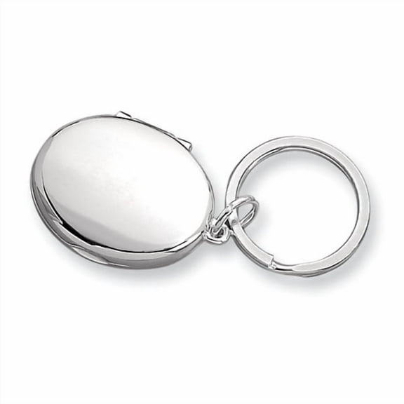 Primal Nickel Plated Oval Locket Key Chain