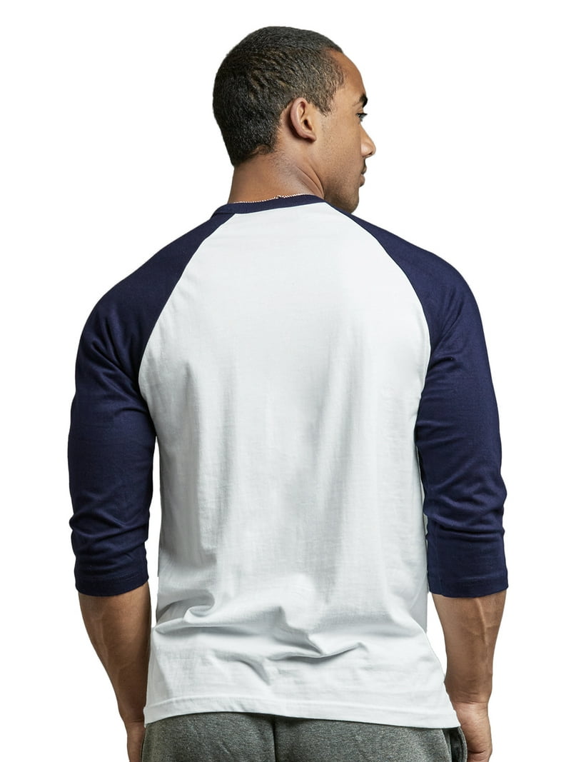 Men's 3/4 Sleeve Casual Raglan Jersey Baseball Tee Shirt (2XL