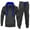 Dark Blue, variant on Sweatsuits for Men Mens Two Piece Sweatsuit Set Long Sleeve Hoodies with Zipper Pocket Solid Drawstring Sweatshirt and Sweatpants Tracksuits Loose Winter Outdoor Workout Suits,Dark Blue