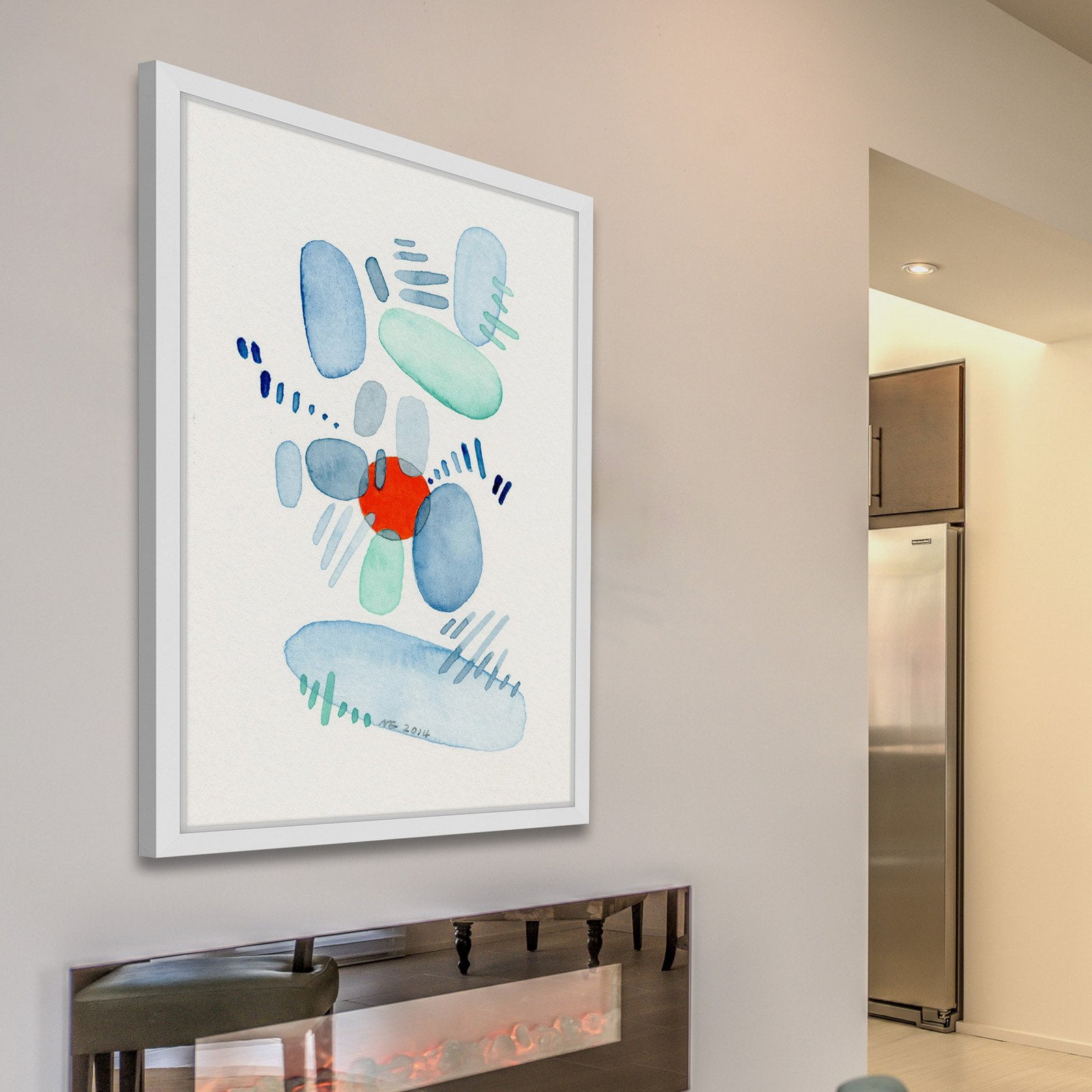 Marmont Hill "Red Dot" by Nikki Galapon Framed Painting Print
