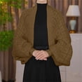 thumbnail image 3 of QASIEATN Fashion Hollow Out Knitted Shawl Coat Women's Knitted Wrap Cardigan Shawl Coat Cardigans for Women Daily Wear Casual Accessories Wraps for Women, 3 of 3