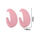 thumbnail image 6 of Ziurtnc 1Pc Drop Earring Vibrant Color Non-Irritation Lightweight Exaggerated C-Shaped Dangle Earring Piercing Jewelry Accessories, 6 of 8