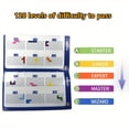 thumbnail image 5 of Limited Edition IQ Challenge X and O Game - 120 Levels Strategy Puzzle Board Game for Ages 14+ | Educational PVC Brain Teaser with Progressive Difficulty from Starter to Wizard, 5 of 5