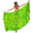 thumbnail image 5 of HAPPY BAY Women's Bikini Beach Wrap Swim Cover up Swimwear Bathing suit Summer Wraps Swimsuit Beachwear Sarong Coverups Skirts for Women One Size Shamrock Green, Tropical, 5 of 6