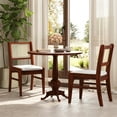 thumbnail image 4 of Gymax 4PCS Rattan Dining Chairs Upholstered Kitchen Chairs w/ Rubber Wood Frame, 4 of 10