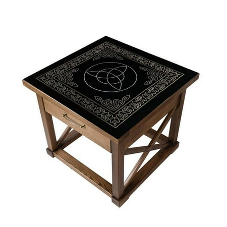 

Tohuu Wiccan Altar Cloth Witchcraft Supplies Tarot Spread Alter Cloth Triple Goddess with Pentagram Velvet Altar Cloth Tarot Cloth Triple Moon Pentagram Goddess Tarot Spread Cloth Wiccan clean