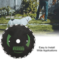 thumbnail image 4 of 2pcs 9Inch Chain Saw Tooth Mower Blade 14 Teeth Chainsaw Brush Cutter Grass Heavy Duty(A), 4 of 5