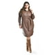 thumbnail image 1 of Vestido camisero de piel sintetica Roman Fashion Tallas Extras 104 Cafe, 1 of 6
