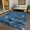 thumbnail image 6 of Addison Rugs Chantille Indoor/Outdoor Transitional Abstract Navy Washable Rectangle Rug, 10' x 14', 6 of 6