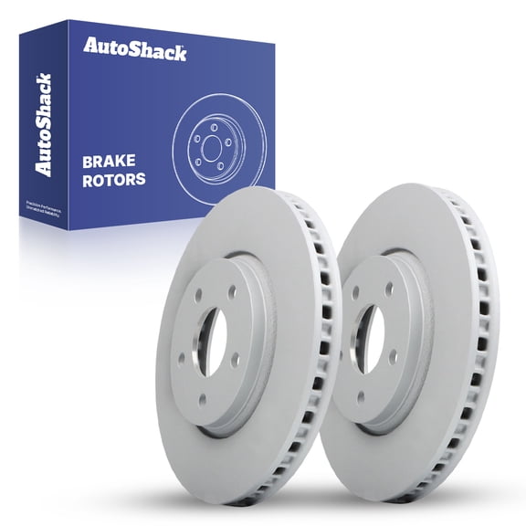 AutoShack Front Brake Rotors for Chevrolet & Pontiac, Malibu 2004-2012 G6 2005-2010 Cobalt 2005-2008, FWD L4 2.0L 2.2L 2.4L V6 3.5L 3.6L 3.9L - Coated - ArmorStop - 11.65" (296 mm), 5-Lug