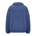 thumbnail image 3 of Hoodies For Women Women's Solid Color Fashion Casual Pocket Zipper Pullover Hatless Sweater Hoodie, 3 of 5