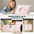 thumbnail image 3 of XYX Case for iPad Air 13 inch M3 2025/iPad Air 13 inch M2 2024 Shockproof Cover with 360 Rotating Stand, Slim Lightweight with Pencil Holder Protective Case, Pink, 3 of 5