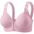 thumbnail image 3 of Everyday Front-Closure Bra for Daily Comfort Full Coverage Wireless Support Soft Lightweight non Padded Underwire Everyday Wear Plus Size, 3 of 3