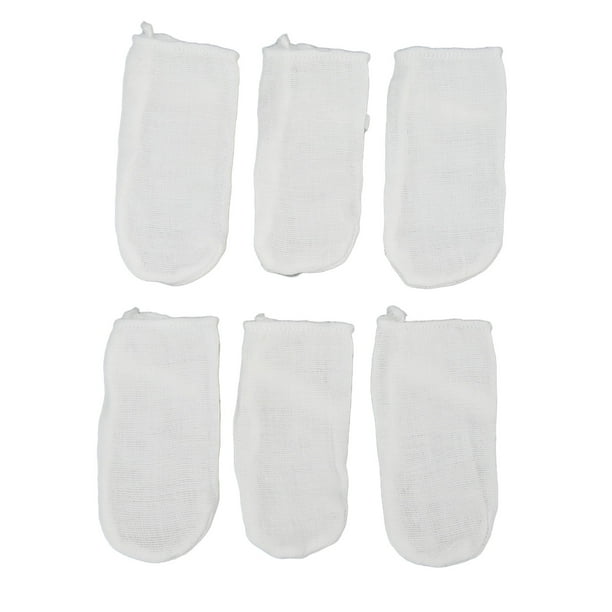 Limpiador bucal para bebés, 6 piezas de limpieza de dientes de bebé, gasa para limpiar los dedos del bebé, gasa suave para dientes de bebé, mejora tu experiencia