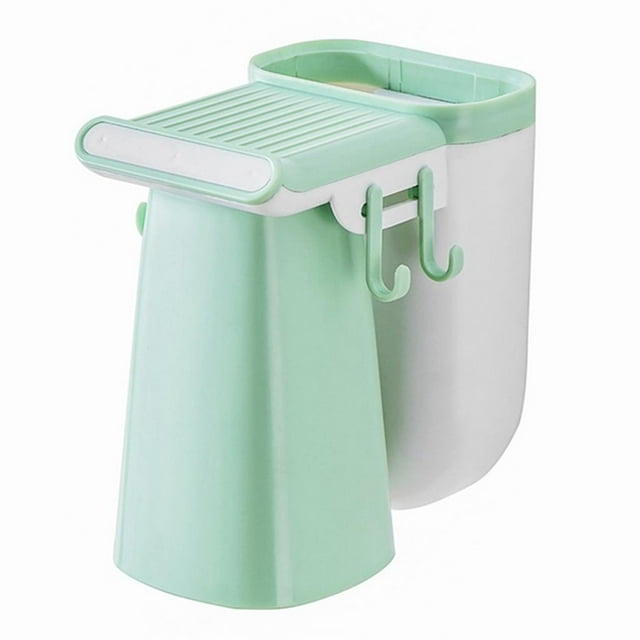 Vaso organizador universal de pasta de dientes y cepillos de dientes para montaje en pared, apto para todo tipo de cepillos