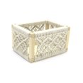 thumbnail image 1 of hometrends Woven Rope Wooden Crate, 1 of 3