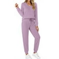 thumbnail image 4 of Fantaslook Two Piece Sets for Women Fall Outfits Fashion Lounge Sets V Neck Tops and Jogger Pants Tracksuit Vacation Travel Outfits, 4 of 10