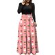 thumbnail image 1 of Vestidos de Navidad Para Mujer Estampado de Manga Larga Cuello Redondo Vestido Largo Playa Casual Maxi Sundress Odeerbi ODB202955, 1 of 6