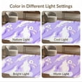 thumbnail image 7 of ODIKA Watercolor Brushstroke Tonal Inspired Solid Minimalist Purple Abstract Refined Foldable Easy Care for King Size Bedroom, Master Suite, Under Bed, 7 of 7