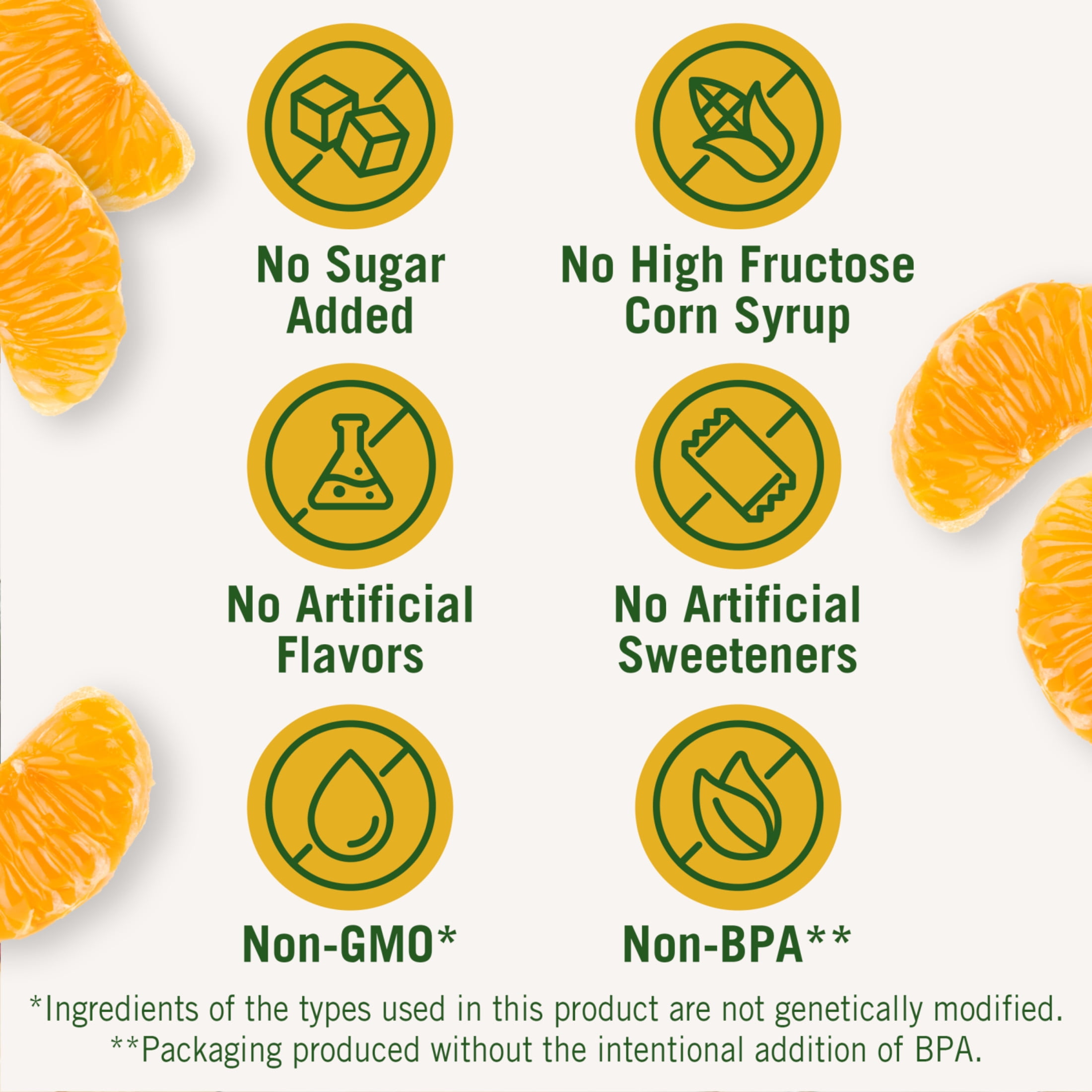 (6 pack) Del Monte No Sugar Added Mandarin Oranges Fruit Cup Snacks, 4 oz Cup (Pack of 4)