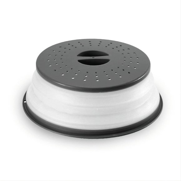 Wenwell Cubierta Plegable Con Ventilación Para Salpicaduras De Microondas Para Alimentos, Cocina, Plato, Tazón, Tapa A Prueba De Platos, Se Puede Colgar, Apta Para Lavavajillas, Silicona Y Plástico Si