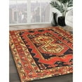 thumbnail image 3 of Ahgly Company Machine Washable Indoor Rectangle Traditional Tomato Red Area Rugs, 3' x 5', 3 of 7