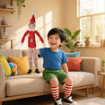 thumbnail image 5 of Muñecas Elfo  Belug De Navidad De Ajustables Decoracion De Navideña Boy Rojo, 5 of 5