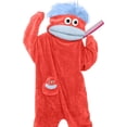 thumbnail image 2 of Guvpev Silly Big Mouth Monster Onesie Pajamas with Comb Prop, Funny Puppet Mascot Costume, Plush Cosplay One Piece Pajamas, Oversized Cozy Hooded Loungewear, 2 of 8