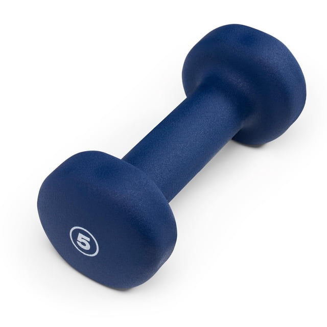 Dumbbell Marcy de neopreno, 2,3 kg/5 libras, azul índigo, pieza única