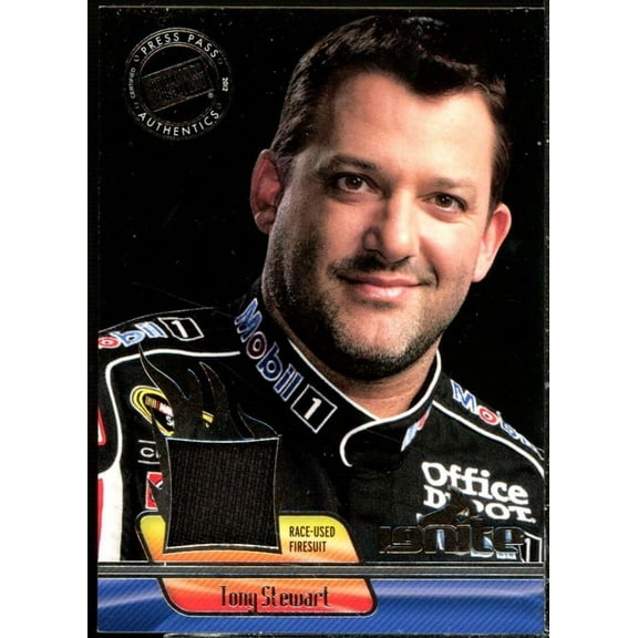 Tony Stewart Card 2012 Press Pass Ignite Materials Silver #IMTS2
