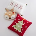 thumbnail image 4 of Merry & Bright Comet and Cupid by Levtex Home - Decorative Pillow (18x14in.) - Reindeer Figural - Brown, White, Red, and Tan, 4 of 6