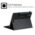 thumbnail image 4 of Allytech Case for Apple iPad Air 4th Gen 10.9"/ iPad Pro 11 2021/2020/2018, Kickstand Document Pocket Business Type Folio Flip Auto Sleep Wake Shockproof Case Cover Compatible with Keyboard, Black, 4 of 5