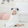 thumbnail image 4 of Toalla con Capucha Premium para Niños - Diseño Unicornio - Super Suave Oversize - Toalla de Baño con Capucha 100% Algodón para Niñas - Panda Blanco y Negro 80*130 Micron JAMW Sencillez, 4 of 5