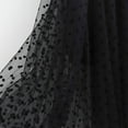 thumbnail image 6 of Aueoeo Women Tulles Skirt Elastic High Waist Layered Skirt Polka Dots Print Fsahion Mesh A-Line Midi Skirt Black L, 6 of 7