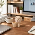 thumbnail image 3 of Hvot&aat Human Face Plant Vase Resin Succulent Planter with Attached Pot Cute Face Flower Pot for Home Desk Office Garden Decor, 3 of 5