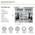 thumbnail image 2 of RV Camper Kitchen Curtains - Farmhouse Wooden Rustic Retro Bathroom Window Treatment Drapes Tier Wood Cafe Small Bedroom Short French Door Curtains Rod Pocket 2 Panels 27.5x39 Inch, 2 of 6