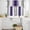 Purple, variant on Gray Orange Kitchen Curtains Sets for Windows 24 Inch Length, Modern Gradient Geometric Rod Pocket Window Treatments Tier Curtains and Valances Set for Bedroom/Bathroom