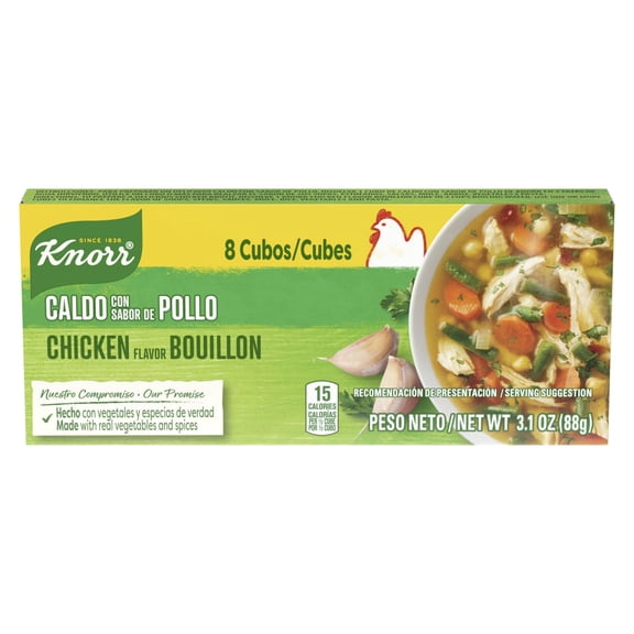 Knorr Chicken Cube Bouillon 8 ct / 3.1 oz - Pack of 1