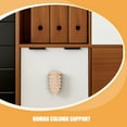 thumbnail image 2 of HONMEET Vintage Style Wood Corner Trim Appliques Beige Decorative Molding for Home Decor, 2 Pieces, 2 of 8