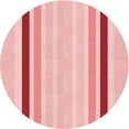 thumbnail image 1 of Ahgly Company Tapis d'Intérieur Rond Lavable en Machine Rose Transitionnel, 3 Pieds Rond, 1 of 7