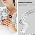thumbnail image 5 of PINHEN Band Compatible with Samsung Galaxy Watch 7 6 5 4 Band 40mm 44mm 45mm/Watch 6 4 Classic 42mm 46mm 43mm 47mm,Metal Stainless Steel Bands Strap Men Women,NOT for Galaxy Watch Ultra 47mm(2024), 5 of 7