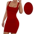 thumbnail image 3 of Eease Womens Bodycon Dress Midi Party Club Dress Basic Tank Dress, 3 of 10