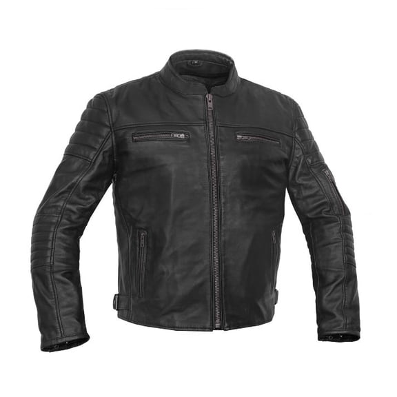 Daniel Smart Men’s Motorcycle Leather Jacket - Soft Lambskin Lightweight Sporty Leather Jacket