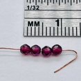 thumbnail image 3 of Gorgeous Rhodolite Garnet Excellent 3mm Faceted Beads | 3 mm | 4 Beads |, 3 of 11