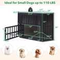 thumbnail image 3 of Gymax Corner Dog Crate Furniture Wooden Dog Kennel End Table Heavy Duty Pet Crate Warm Oak, 3 of 10