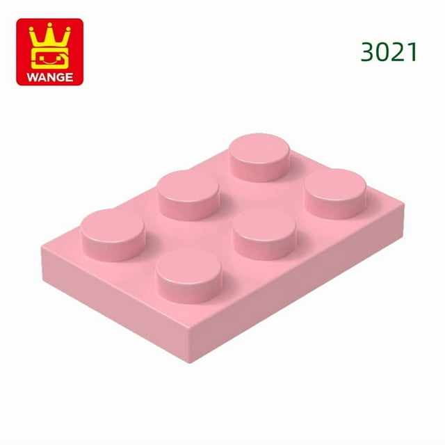 113Pcs/Lot 3021 2X3 Base Building Blocks Classic Thin Bricks 90 Colors Compatible With Accessories Children Toys Gift Box 17.Light Salmon about 113pcs