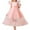 Pink, variant on Huowey 2025 New Children's Dress Middle and Big Children's Lace Wedding Dress Long Mesh Tutu Skirt Princess Dress
